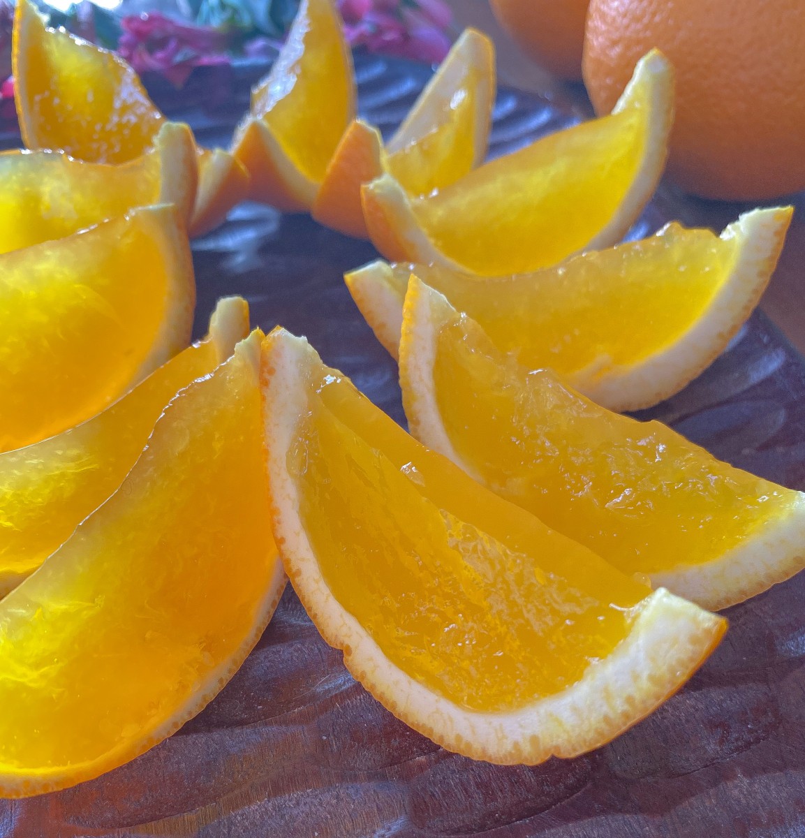 ORANGE CHAMOMILE TEA JELLO SHOTS