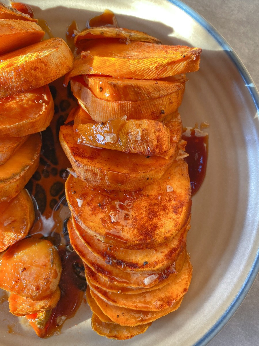 COFFEE GLAZED SWEET POTATOES