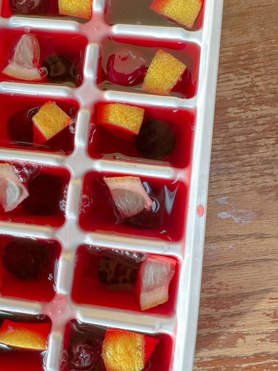 HIBISCUS TEA ICE CUBES
