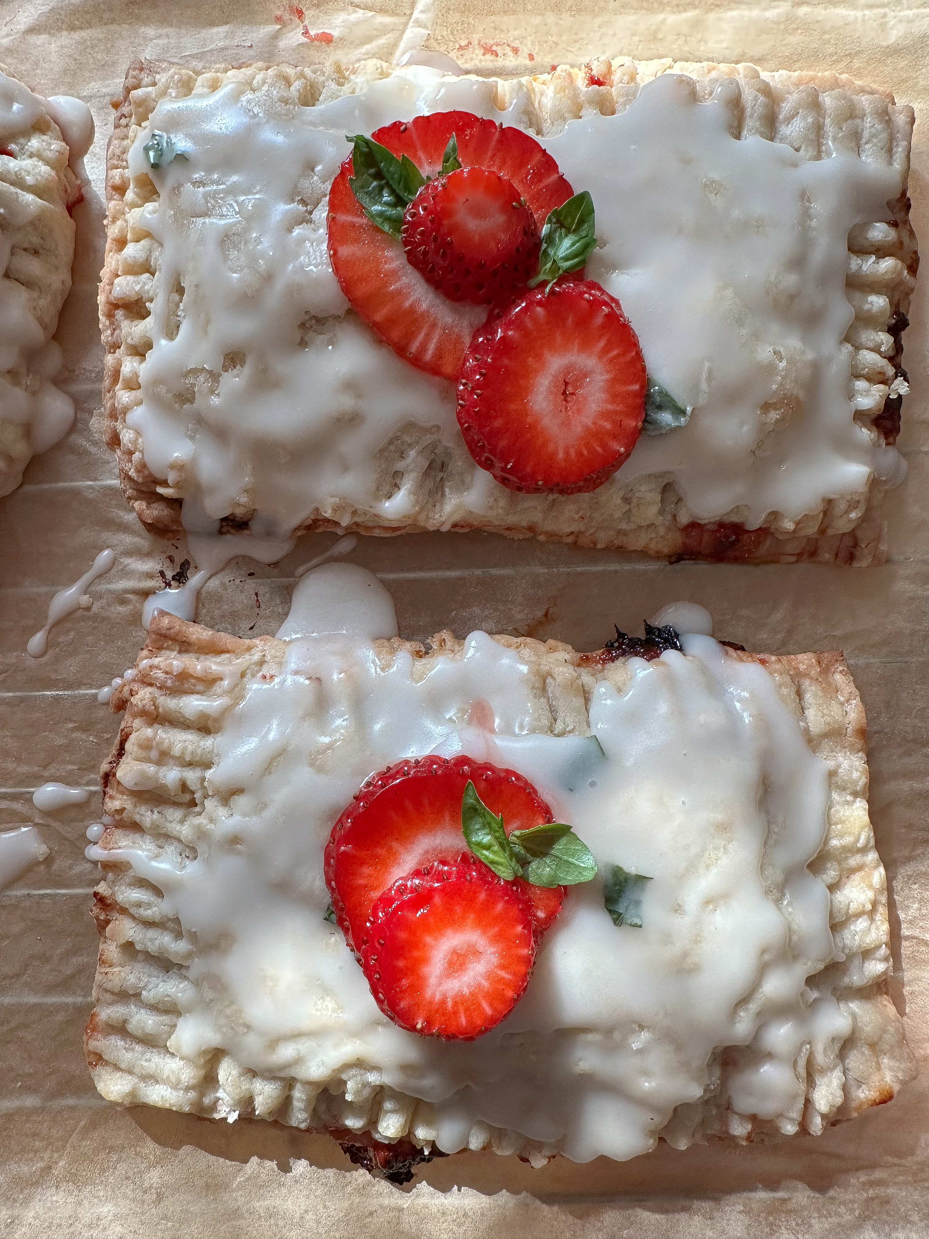 STRAWBERRY BASIL TARTS